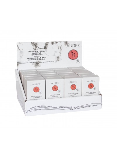 Protector labial nutritivo SPF20 Pack 24 unidades Auree
